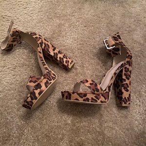 Never worn cheetah print heels